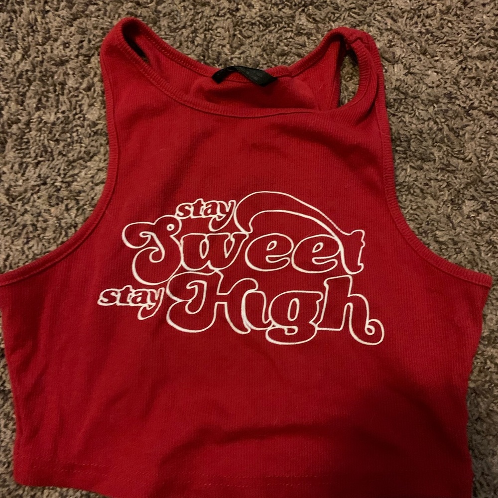Red Shein Croptop